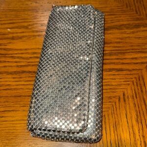 La Regale Silver Clutch with Chain